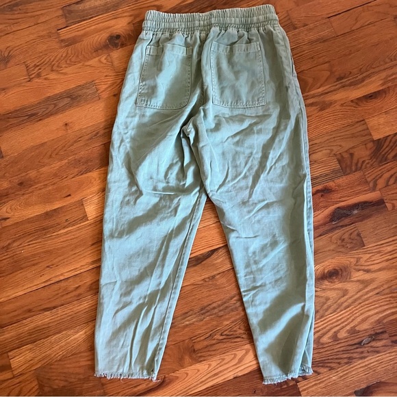 Zara Teal Green Raw Hem Jogger style pants Size: XS - Picture 8 of 10